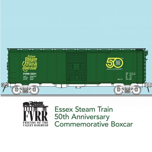 FVRR HO Essex Steam Train 50th Anniversary Boxcar